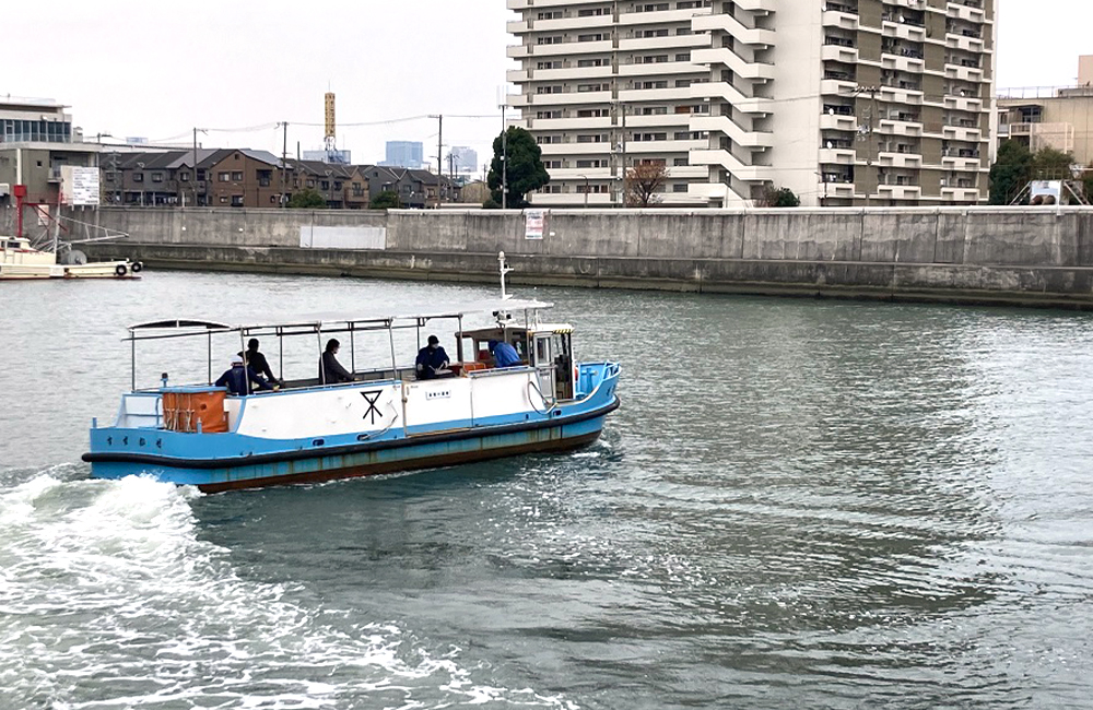 渡船で大正区へ